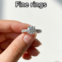 Bague vintage en moissanite, argent sterling 925, VVS1, alliance de mariage personnalisée pour femmes
