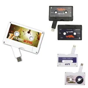 New Gadget Custom DJ High-geschwindigkeit Mix Cassette Tape Shape USB 2.0 Memory Stick Usb Flash Thumb Drive With Logo