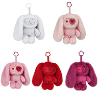 Gantungan Kunci Boneka Kelinci Bunga Pelangi Kreatif Kartun Galaxy JuJu 18CM, Dekorasi Tas Ransel, Mainan Boneka Custom, Blind Box