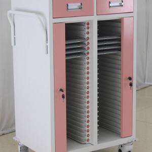 Carros de Archivo Médico para Hospitales, Carros de Acero Inoxidable y ABS Reforzado con Clips para Salones de Belleza - Product Image 5