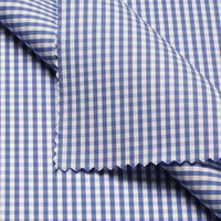 Tissu extensible de luxe teint en fil, coton, nylon, élasthanne, tissé à rayures et à carreaux, pour la confection de chemises et vêtements pour hommes