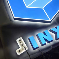 Enseigne publicitaire personnalisée en lettres 3D en acrylique avec éclairage LED pour extérieur, magasin, entreprise
