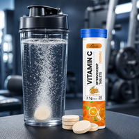 Comprimés effervescents de vitamine C OEM 1000 mg, complément de santé à base de plantes avec saveur fruitée