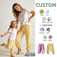 Pantalons assortis pour la famille, vêtements pour enfants, printemps et automne, combinaison pour bébé, pantalon rayé tissé pour bébé, pantalon parent-enfant