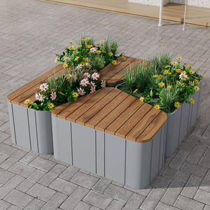 Stainless Steel Planter <b>Rectangular</b> Extra Large Flower <b>Pot</b> Customized Size for Garden Use Durable - Product Image 2