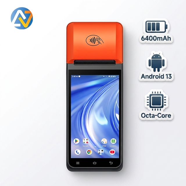 Portable Android 13 Smart POS Machine for Restaurant Ordering & Delivery | NB55 Handheld Payment Terminal with 1D/2D Scanner