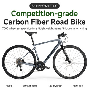 Vélo de route professionnel 700c entièrement en fibre de carbone, 10 vitesses, modèle d'entrée de gamme, vente en gros, vélo de route 700c, vélo de route 10 vitesses - Product Image 2
