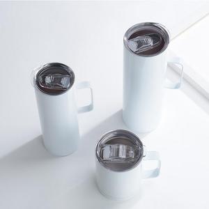 Sublimation Skinny Tumbler with Handle Sublimation Blank 30oz Tumbler <b>Double</b> <b>Wall</b> with Metal Straw 12oz 20oz 30oz Minimalist - Product Image 2