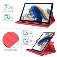 Casing Tablet untuk Samsung Galaxy Tab A8 A7 Lite A 8.4 8.0 10.1 7.0 Penutup Kulit PU Fungsi Tidur Bangun 360 Sarung Berdiri Berputar