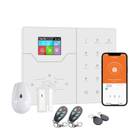 Système d'alarme anti-intrusion HA-VGW 4G GSM WiFi 433mhz Système d'alarme de sécurité sans fil Alarme domestique avec détecteur de mouvement Capteur de porte