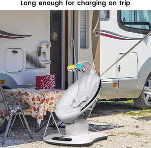 Cable de alimentación de 12V 3A, adaptador de CC enchufable de material ABS de 10 pies para 4 mamás, cargador de columpio para bebé <span class=keywords><strong>MamaRoo</strong></span> 4 RockaRoo - Product Image 3