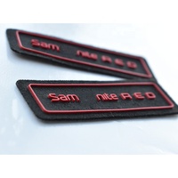 Patchs en caoutchouc personnalisés, logo, étiquette de troupeau au fer sur le dos, étiquette autocollante par transfert de chaleur en relief en silicone, patch 3d en caoutchouc PVC pour vêtements
