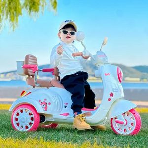 دراجات نارية كهربائية ثلاثية العجلات للأطفال من <span class=keywords><strong>2</strong></span> إلى 4 سنوات، سيارة ألعاب بلاستيكية جديدة تعمل بالبطارية للأطفال - Product Image 6