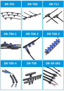 Connecteur <span class=keywords><strong>parallèle</strong></span> étanche IP67 DREAM pour câble extérieur, répartiteur <span class=keywords><strong>en</strong></span> Y 2/3/4 broches - Product Image 3