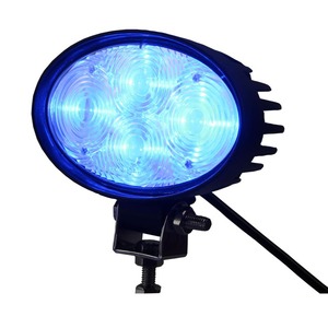 Luz LED Azul a Prueba de Explosiones de 25w - Carcasa de Aluminio, Luz de Seguridad de Gran Alcance de 12W con Cuatro Ojos, Luz Azul y Roja - Product Image 1