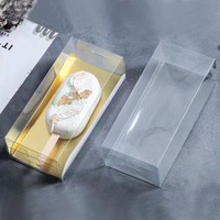 NOUVEAU CLAIR POPULAIRE PVC PET ECO FRIENDLY MACAROON CAKE BOX COOKIE PACKAGING BOX DIRECT FACTORY