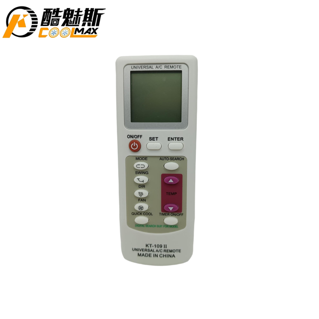 KT-109 Universal A/C Remote Household Air Conditioner Remote Ac Remote Controller LCD Screen Remote Control Easyly Setup