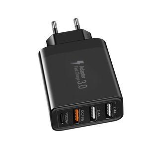 <span class=keywords><strong>Cargador</strong></span> Rápido PD QC de 4 Puertos al por Mayor de Fábrica, Adaptador de Pared Multi USB con Enchufe para EE. UU., UE, Reino Unido y Australia, <span class=keywords><strong>Cargador</strong></span> de Viaje para Todos los Teléfonos Inteligentes - Product Image 4