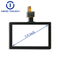 Pantalla Táctil Capacitiva AG AR de 5 Pulgadas, Interfaz IIC, Resolución 800x480, Antideslumbrante, Anti-Reflejos, Alta Calidad
