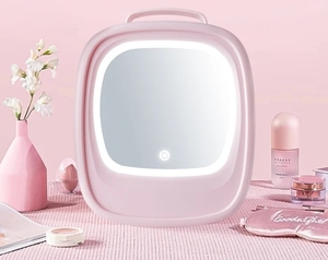 Mini refrigerador portátil <span class=keywords><strong>de</strong></span> belleza y cuidado <span class=keywords><strong>de</strong></span> la piel con luces <span class=keywords><strong>de</strong></span> colores, espejo <span class=keywords><strong>de</strong></span> maquillaje, mini incubadora multiusos para coche - Product Image 5