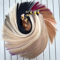 50g Cheveux Humains Vierges Remy Authentiques Modèle BBF, Colle à Cheveux en Bâton Réutilisable, Double Tissage Discret pour Extensions de Cheveux Sans Couture