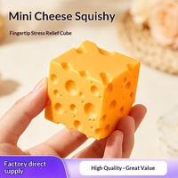 Jouet anti-stress en caoutchouc souple en forme de fromage, 5 cm, best-seller transfrontalier, petite taille, rebond rapide, Supreme Youth