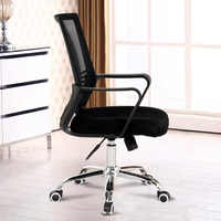 Chaise de bureau exécutive inclinable à 360° en maille, pour conférences et réunions, base métallique ergonomique robuste et durable, très vendue au Brésil