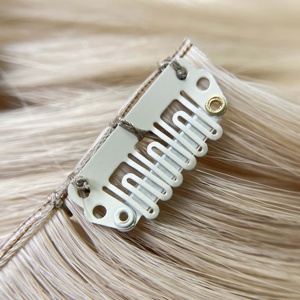 Extensiones de Cabello Europeas de Alta Calidad, Extensiones de Cabello Humano Virgen Liso y Sedoso para Salón, Pedido al por Mayor, Envío Rápido, Duraderas - Product Image 3