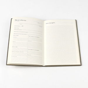 Carnet <span class=keywords><strong>de</strong></span> notes élégant en lin relié avec un couverture rigide en papier fantaisie cousu sur mesure <span class=keywords><strong>de</strong></span> haute qualité avec un titre en estampage à chaud - Product Image 5