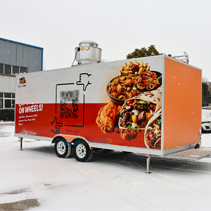 Restaurant mobile, bar à smoothies, jus, café, remorque de restauration, camion de restauration entièrement équipé pour hamburgers, pizzas, tacos, glaces - Product Image 5