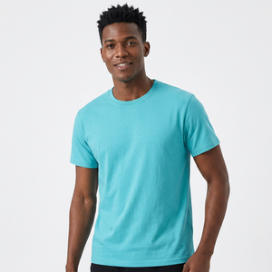 Camiseta de Algodón 100% para Hombre, Tallas Grandes, con Logotipo Personalizado, Lisa, en Blanco, Fabricante OEM, Proveedor al por Mayor - Product Image 1