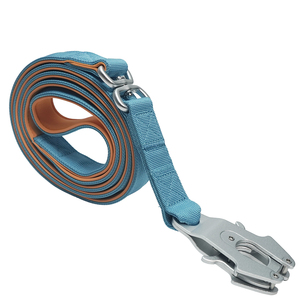 Ensemble collier et laisse tactiques premium pour chien, nylon robuste avec rembourrage en néoprène et mousqueton métallique, laisse d'entraînement durable pour chien - Product Image 2