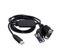 Cable de producción profesional personalizado de fábrica, Cable de serie tipo C macho a macho DB9 RS232 con Chip PL2303