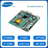 Placa Base B para Ordenador de Guangdong, Placa Base con Entrada de 12V ~ 19V, LGA 1151, DDR4 SSD 10 * USB, RS232, TPM, Novedad de