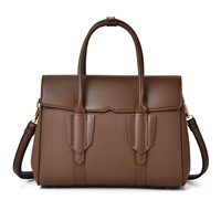 Sac fourre-tout grande capacité pour femme en PU souple avec design color-block tendance ; Fermeture à rabat polyvalente