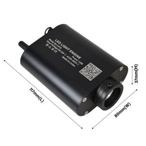 Motor de Luz LED de Fibra Óptica RGBW de 12W con Control Remoto por Aplicación, Clasificación IP33, Regulable, Efecto de Techo de Cielo Estrellado para Decoración de Techo de Automóvil - Product Image 1
