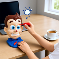Jeu de Bureau en Plastique Anti-Stress à Presser, Jouet Interactif Nouveauté Fête avec Pulvérisation d'Eau pour Enfants de 2 à 4 Ans