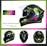 Casque intégral de haute qualité pour moto avec double visière ABS avec doublure lavable Casques de moto