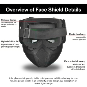 <span class=keywords><strong>Casque</strong></span> de soudage à obscurcissement automatique, vente en gros directe usine, 5ème génération améliorée, écran facial de soudage détachable - Product Image 5