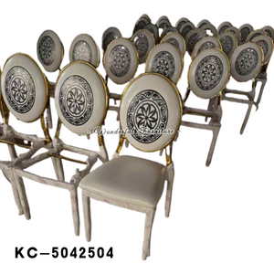 Chaise de salle à manger moderne Chaises en cuir blanc Très restaurant Chaises de banquet confortables
