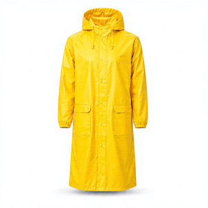 Waterproof Windproof Breathable Summer Hooded <b>Raincoat</b> for <b>Men</b> Women | Lightweight EVA 10,000mm Rain Jacket | Outdoor Hiking - Product Image 1