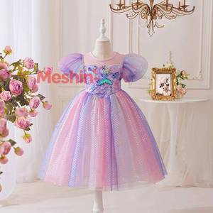 Robe de princesse sirène pour filles, déguisement de fée pour enfants, robe d'anniversaire pour filles - Product Image 1