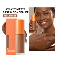 Fond de Teint Liquide Matifiant 2-en-1 : Fond de Teint et Correcteur Unifiant le Teint Longue Tenue