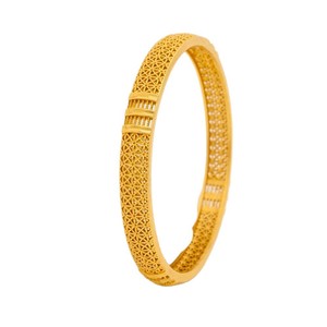 Bracciali di Lusso in Rame Placcato Oro 24K Stile Dubai, con Incisioni Floreali Traforate, Design Arabo Mediorientale, Nuova Collezione di <span class=keywords><strong>Gioielli</strong></span> da Donna - Product Image 5
