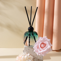 Coffret Cadeau – Diffuseur de Parfum d'Ambiance en Verre Facetté, Bouteille Unique pour Diffuseur à Bâtonnets, Grand Récipient en Verre pour Diffuseur à Bâtonnets