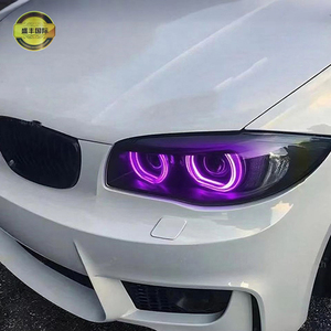 Shenfeng u-hình dạng pha lê Acrylic Angel Eye Led RGB Halo Nhẫn mới xe đèn pha trang bị thêm phụ kiện cho 5 (F10) 6-Series - Product Image 2