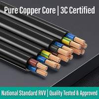 60227 300V 0,75mm 1mm 1,5mm 2,5mm 2 3 4 5 Adriges Kupfer Flexibles PVC-Isoliertes Industrielles RVV-Kabel Elektrisches Stromkabel