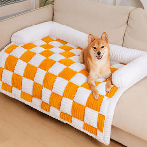Großhandel Plüsch-Hundesofa Abnehmbare und Waschbare Winter-Wärmematte Hunde- und Katzenbett Haustier-Sofa Beruhigende Matratze - Product Image 1
