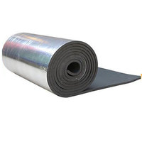 Rouleau de mousse de caoutchouc flexible recouvert de feuille d'aluminium pour l'isolation des climatiseurs, des systèmes HVAC et de la ventilation