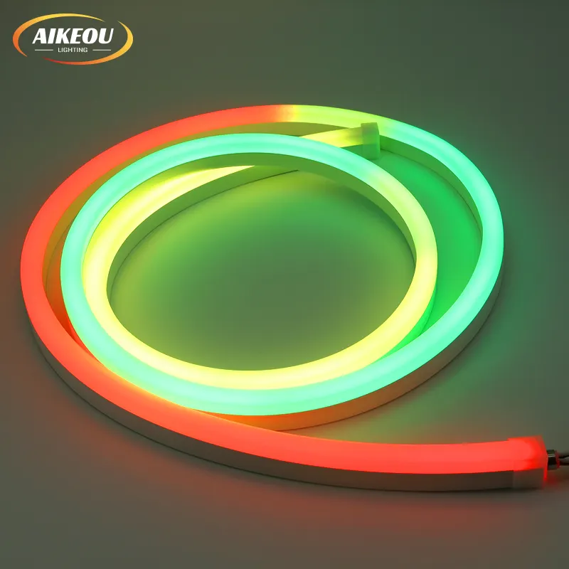 Vendita calda intelligente luce flessibile bordo tubo 1220 tre lati misurare luminescenza Led luci al Neon